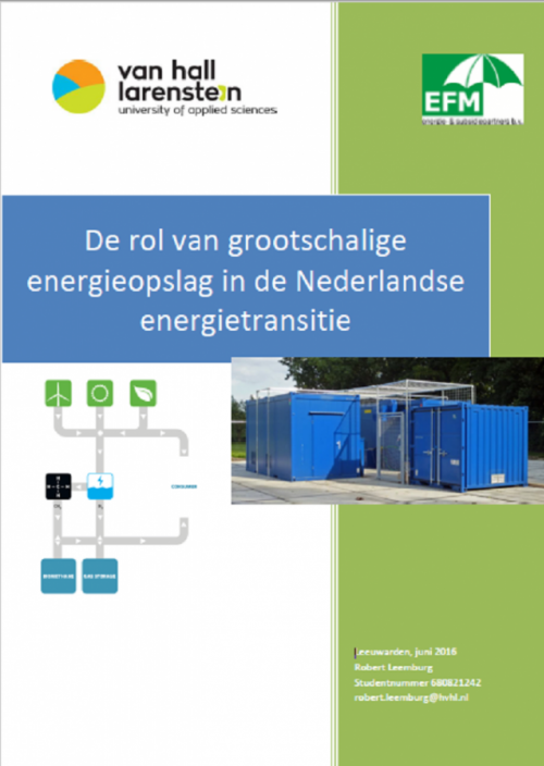 De rol van grootschalige energieopslag