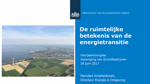 De ruimtelijke betekenis van de energie transitie