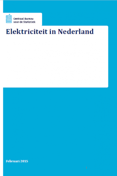 CBS rapport ontwikkeling elektriciteit in Nederland