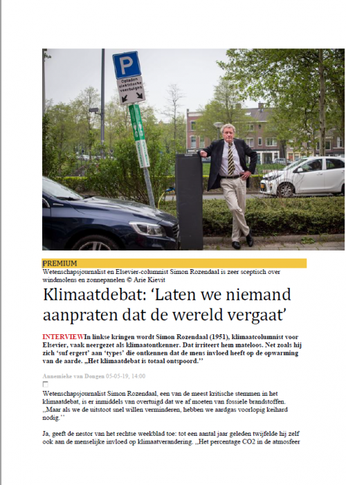 Laten we niemand aanpraten dat de wereld vergaat